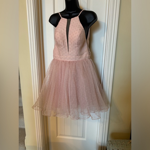 211-PMTT NWT Sherri Hill Pink Short Formal , Homecoming , Pageant Dress Size 0. - Picture 1 of 13